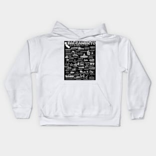 Sacramento Map Kids Hoodie